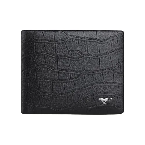 SEPTWOLVES Кошелек из ляжейного коровьего кожа стандартный мужской черный