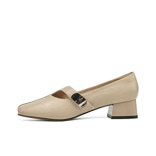 DAPHNE Квадратный каблук Туфли Мэри Джейн Средний Eye Женские