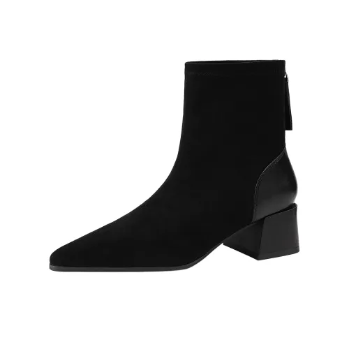 Mulinsen Тонкие ботинки ботильоны примерно 4,3 см Женские