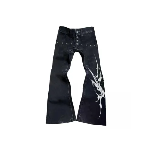 PAIKI Черные Унисекс Джинсы