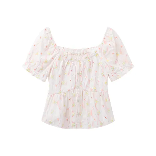 YOUXIANG Экрю Женские Рубашки