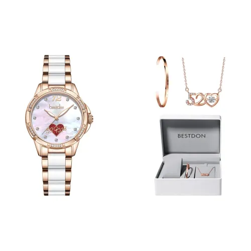 Bestdon Кварцевый механизм нержавеющая сталь ремешок женские часы жемчужная раковина цвет циферблат часов