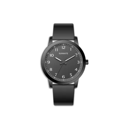 SUNMATE Кварцевый механизм силиконовый ремешок часы унисекс разноцветный циферблат