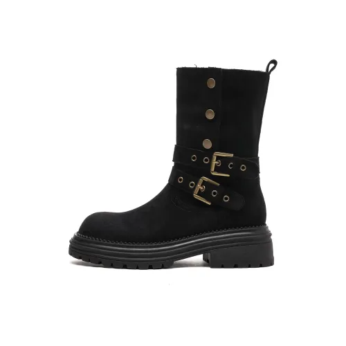 CARDANRO Женские высокие сапоги на каблуке