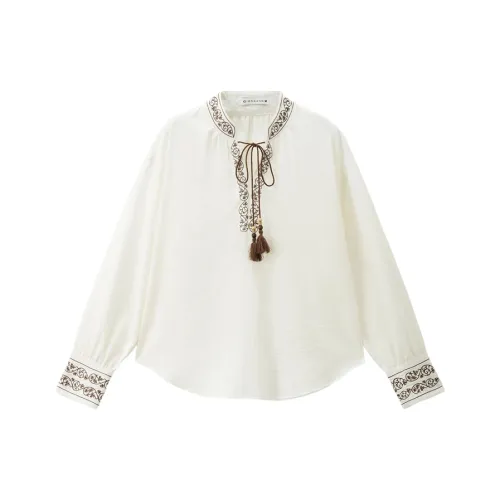 Giordano 02 Бежевый Абрикос Женские Рубашки