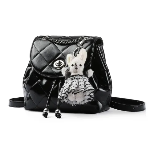 TUCANO ПУ (полиуретан) Рюкзак Стандартный Женский Классический Черный