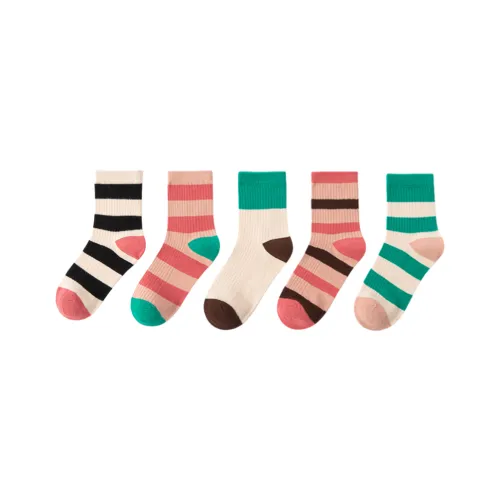 ЮЙЧЖАОЛИНЬ JC076 Макарон Полосы Kids Носки