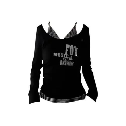 FTTHR Черные Женские T-рубашки