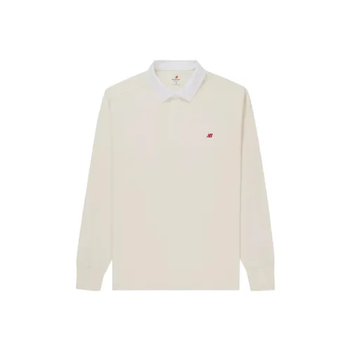 New Balance совместный бренд Сделано в США Длинный рукав Поло Мужской Белый