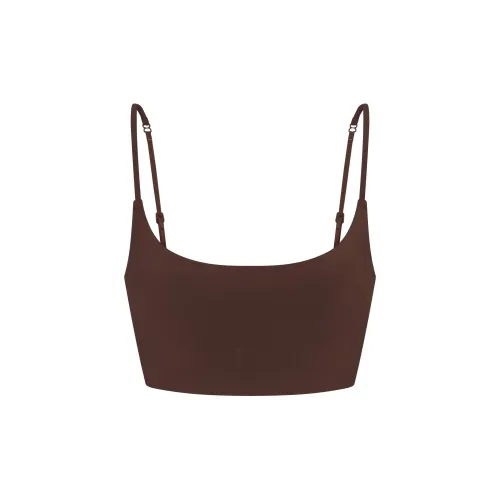 SKIMS FW25 Мягкий Сглаживающий Бесшовный Утепленный Бюстгальтер Scoop BRALETTE Женские