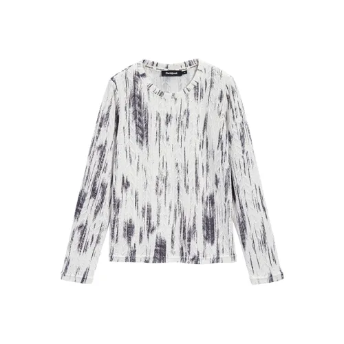 Desigual Черный Белый Женский Трикотаж