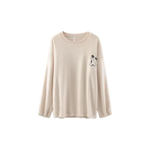 Sharefun Бежевый Абрикос Женские Термофутболки