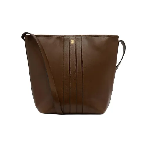 BALLY Телячья кожа Ведрообразная сумка Сумка через плечо Женская Коричневая