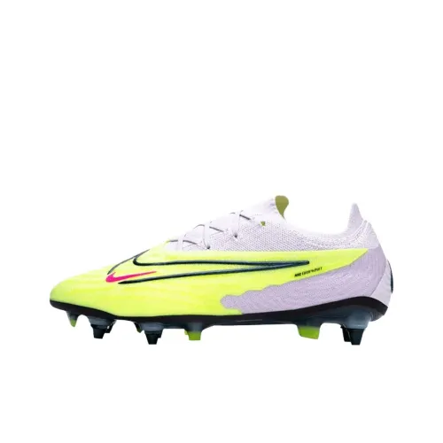 Мужские футбольные бутсы Nike Phantom GX Elite белые и желтые