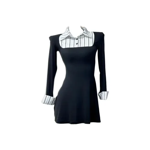 TIBINB Длинное платье с длинными рукавами женское