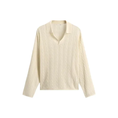 ZARA Белый Мужской Трикотаж