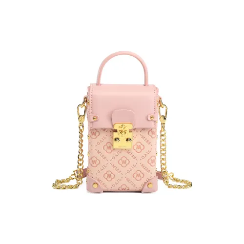 MISS GAIL Сумка из синтетической кожи стандартная женская прессованный розовый бархатный розовый