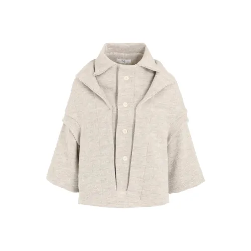 Yohji Yamamoto Y'S FW25 MILD JERSERY Комбинированная куртка Куртки Пальто Женские