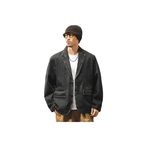 JIELEINUO Синий Мужской Деловой костюм