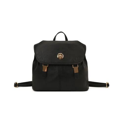 Chinllo ПУ (полиуретан) Рюкзак Стандартный Черный Кофейный Коричневый