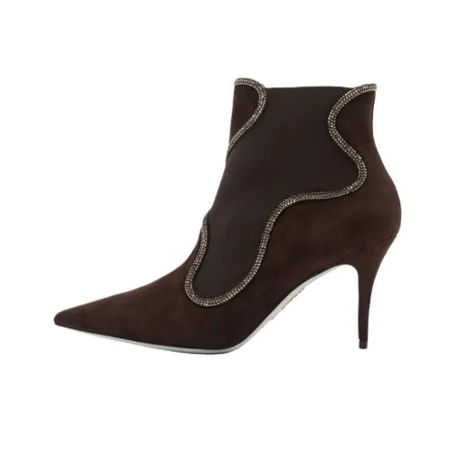 RENE CAOVILLA Ondn Ботильоны 8 см Женские Коричневый