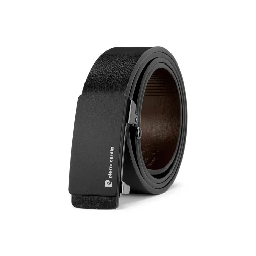 PIERRE CARDIN Ремни из крупнозернистой текстуры коровьей кожи Мужской Черный 3,4CM