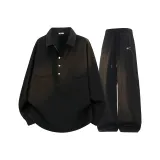 Чёрная рубашка + чёрные штаны