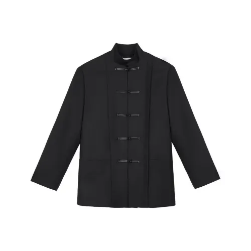 ONENINE34PM Черный мужской костюм Чжуншань