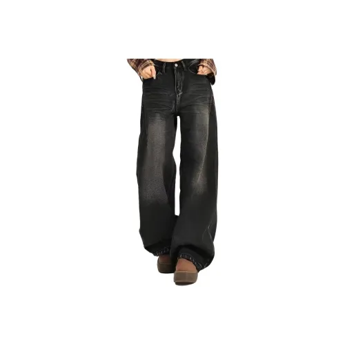 Masongarments Черный Серый Цвет Унисекс Джинсы