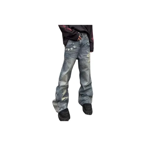 SNEIKLAU Синий Унисекс Джинсы