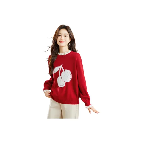 MJ Осенний Длинный Длинный Рукав Трикотаж Женский