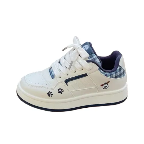 CHERRY KALIKA Износостойкий Легкий Дышащий Противоскользящий. Низкий Топ Скейтборд Кроссовки Женские Белые Синие