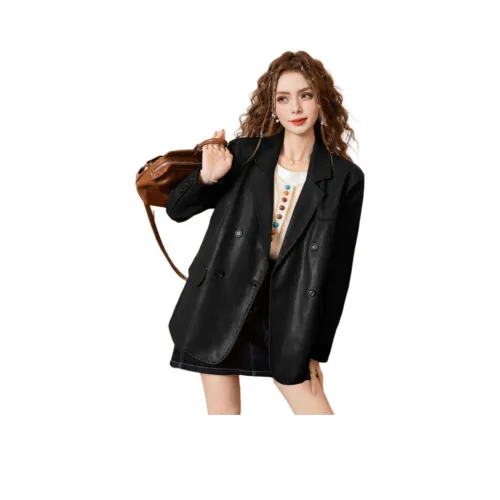 FAWENXIANGZI Кожа Куртка Женская