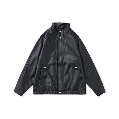 AGBG Черный Унисекс Кожаные куртки