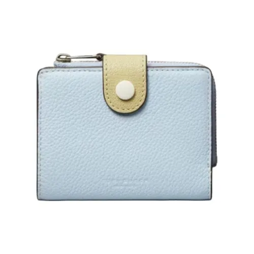 TORY BURCH Многоцветный Личий Зернистая текстура Кожа Монета Кошелек Кошелек Женский Светло-синий Многоцветный