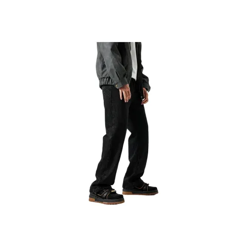 JIKENDI Черный Серый Цвет Мужские Джинсы