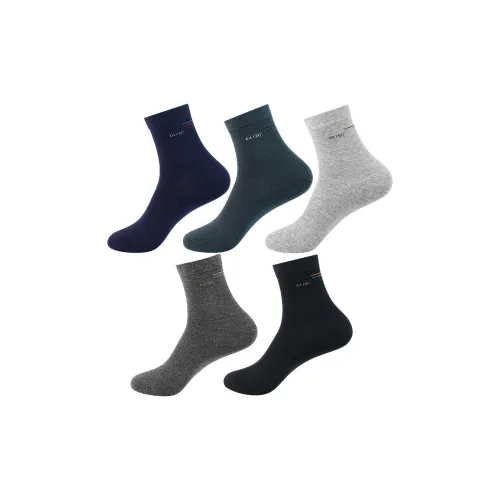 MAXDAVID BZ1130 Смешанный цвет 5 пар Мужские носки MID до икры