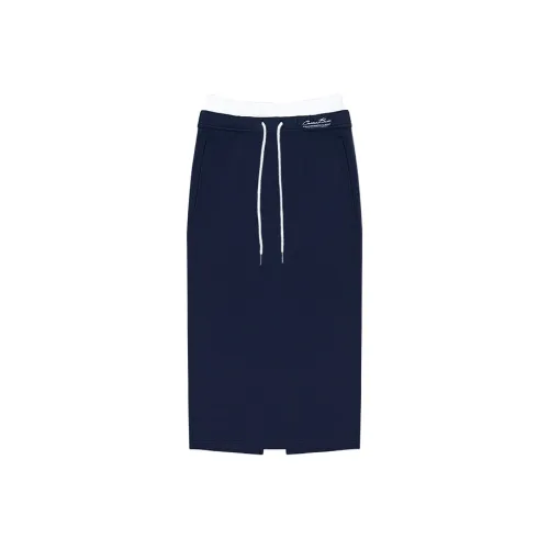 CALLED BACK Темно-синяя женская повседневная короткая юбка