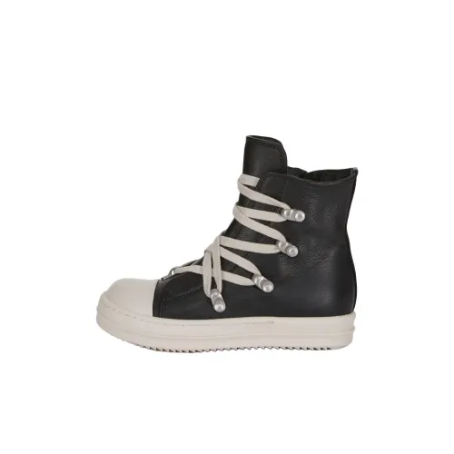 RICK OWENS совместный бренд RO Concordians Hexalace High Топ Детские Скейтбординги Черный Детский