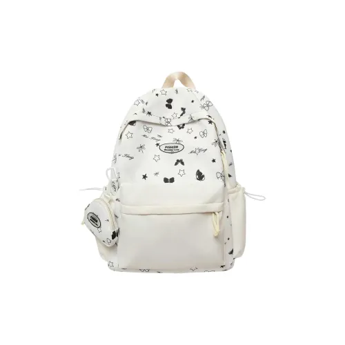 Single Warehouse Нейлон Рюкзак Женские Белый Розовый Желтый Зеленый Синий