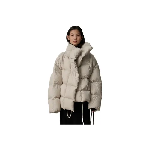 Lan Miao Экрю Женские пуховики
