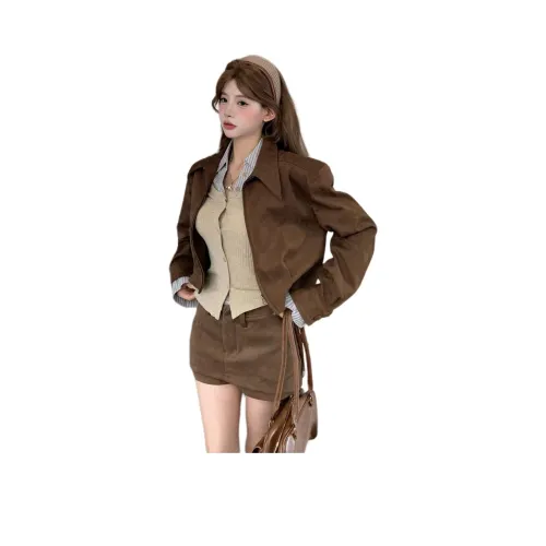 Gentle welcome Кофе Пальто Женские Куртки
