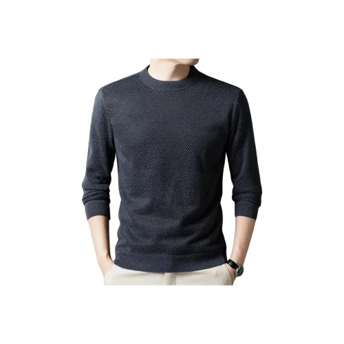 Vintage Cars Круглый вырез Вязаная модель Свитер Мужской