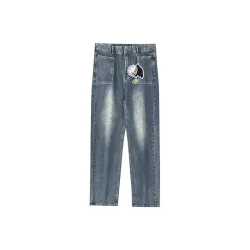 MG Винтажные синие мужские джинсы