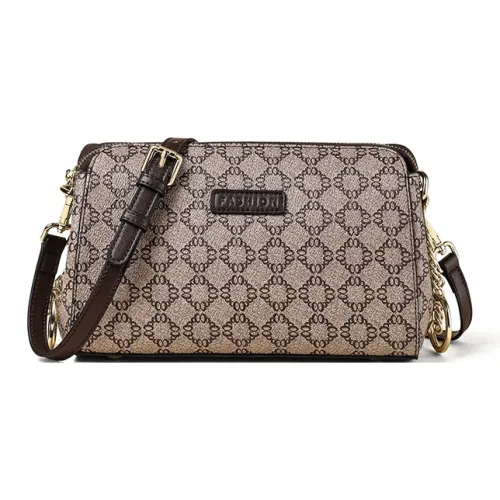 PESASRIE PVC Сумка через плечо Женская Кофейного цвета