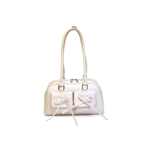 AUNG ПУ (полиуретан) Сумка через плечо Стандартная Экрю Серебристый Черный Розовый Красный