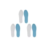 [3 упаковки] Экстра Тонкий, Без Ремешков, 80% Латекс, Сине-Белый