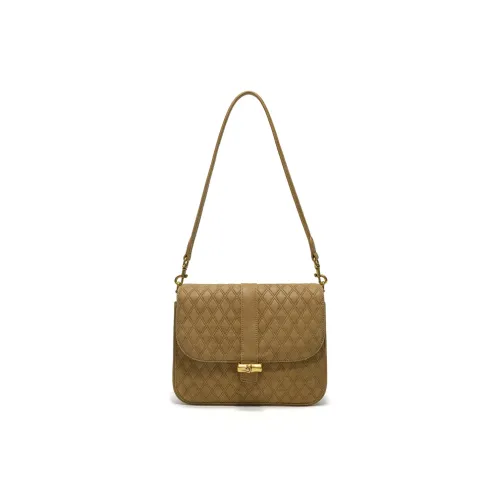 Simedin Сумка через плечо из коровьей кожи стандартная женская Warm Camel коричневый глубокий черный