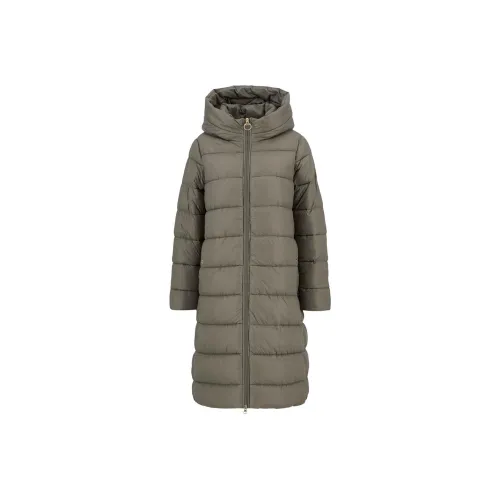 BARBOUR Оливково-зеленый Женские пуховики