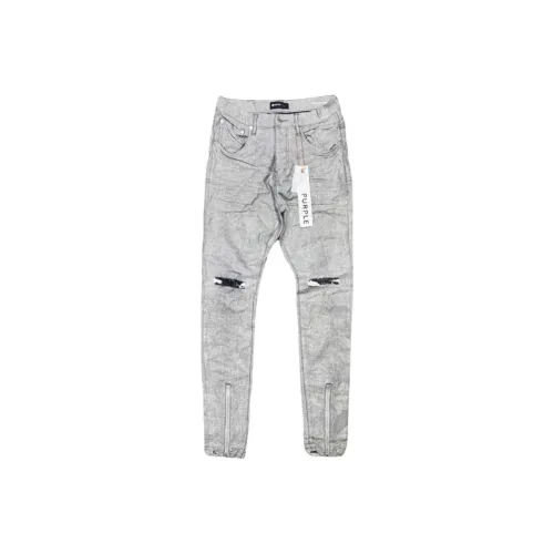 PURPLE BRAND Серый Мужской Джинсы